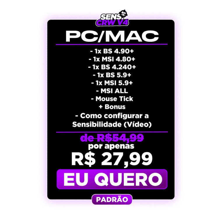 Pacote PC/MAC Padrão